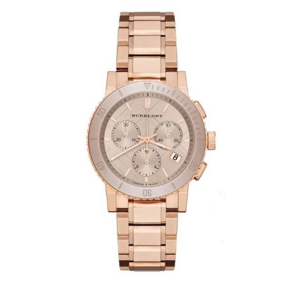 Burberry Women’s Quartz Swiss Made Stainless Steel Beig Dial 38mm Watch BU9703