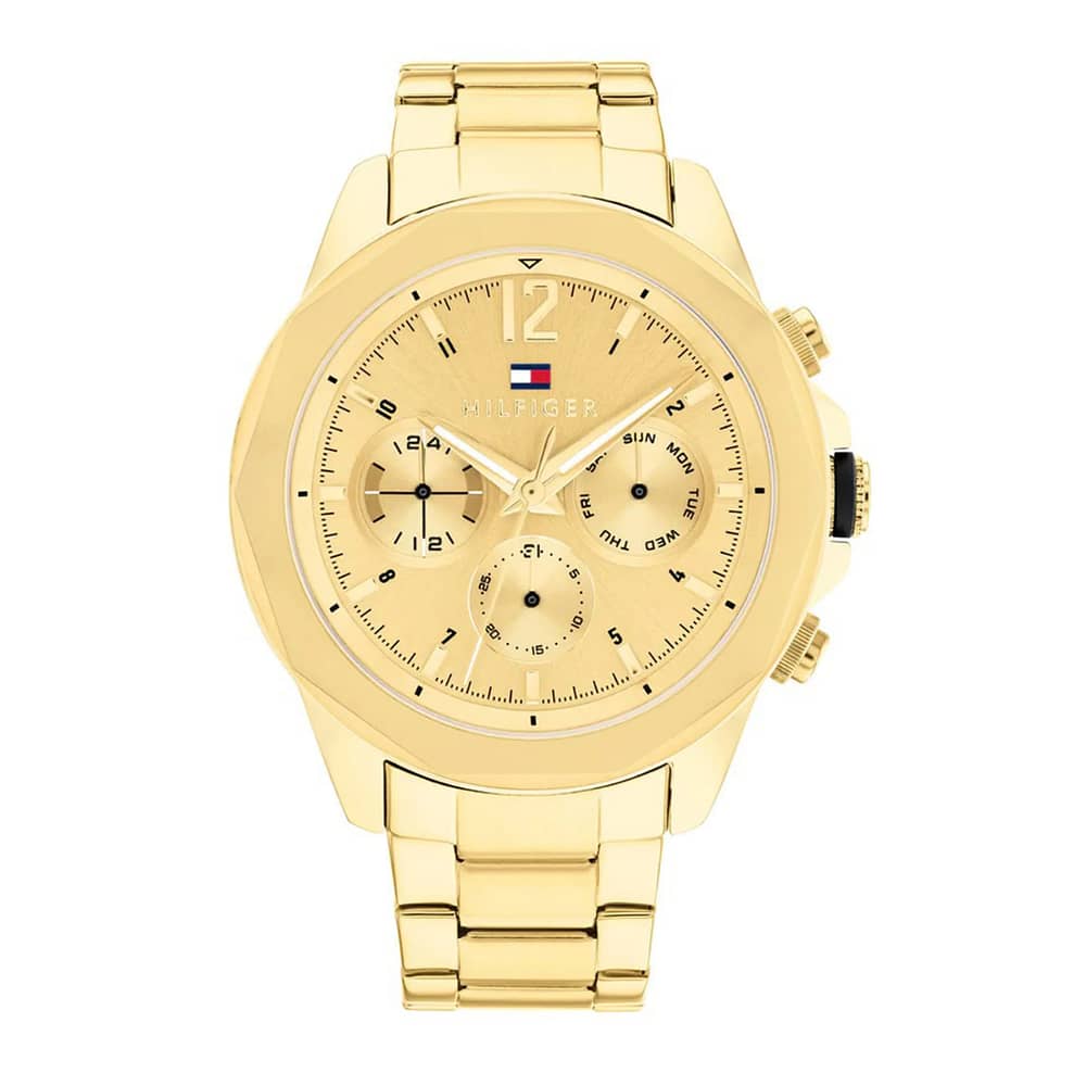 Tommy Hilfiger Men’s Quartz Gold Stainless Steel Gold Dial 46mm Watch 1792060