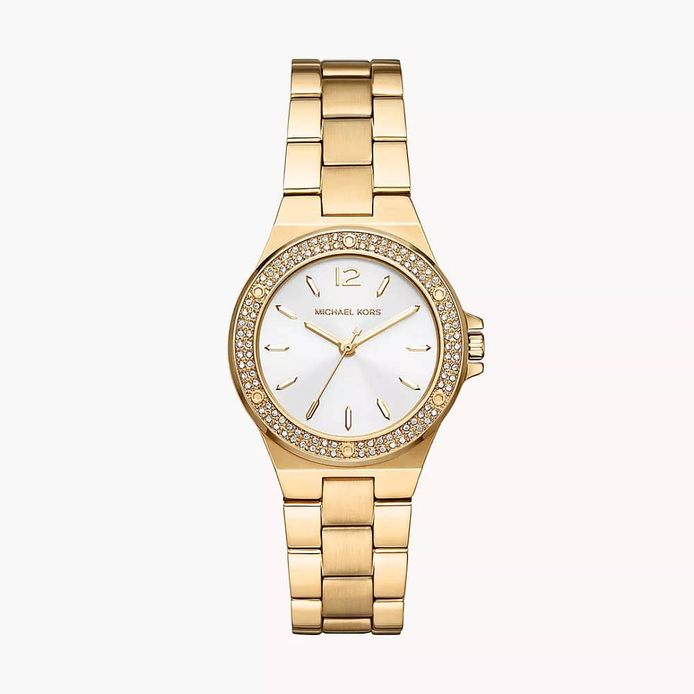 Michael Kors Women’s Quartz Gold Stainless Steel Silver Dial 33mm Watch MK7278