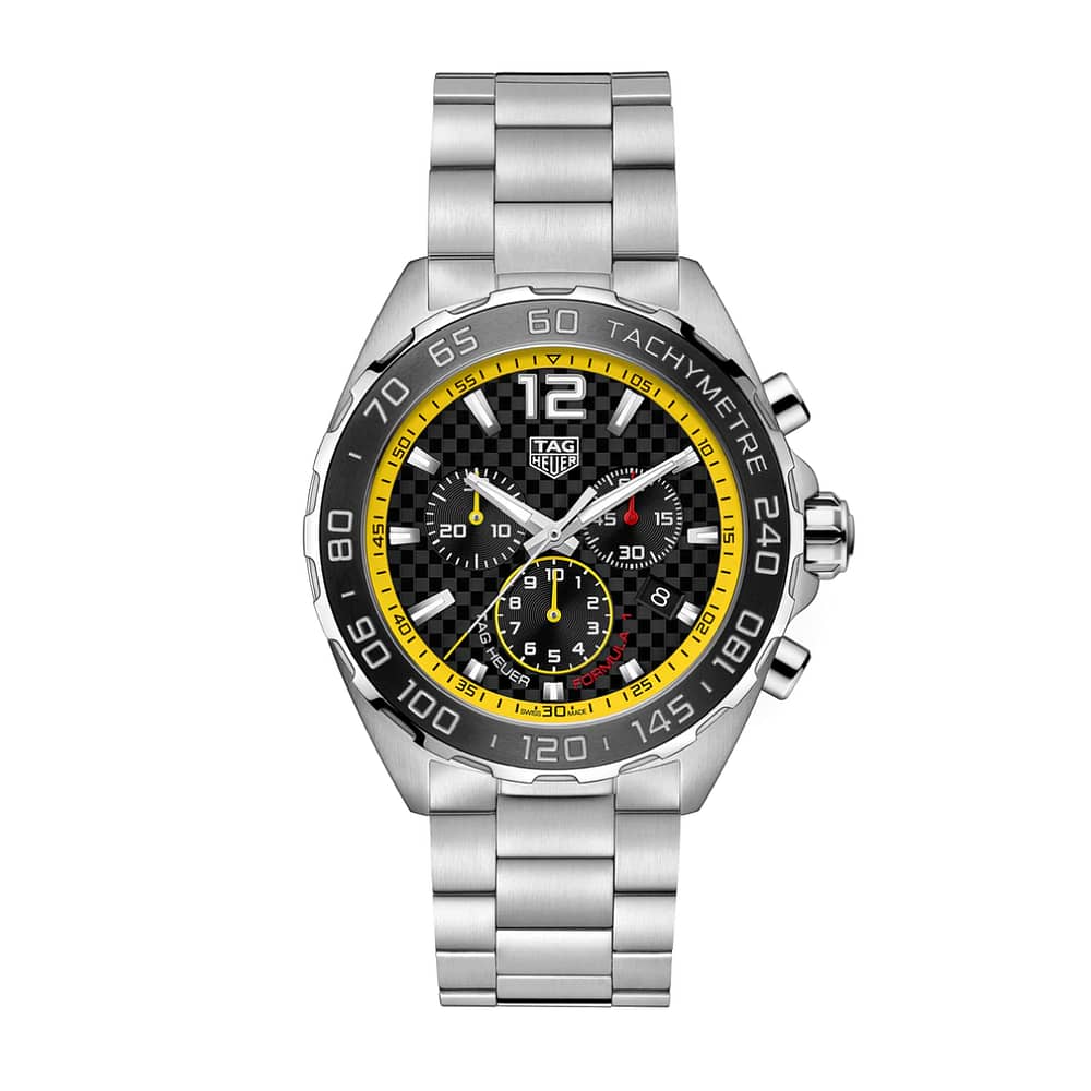 Tag Heuer Formula 1 Men’s Quartz Swiss Made Silver Stainless Steel Black Dial 43mm Watch CAZ101AC.BA0842