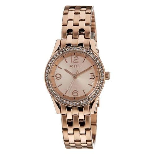 Fossil Women’s Quartz Stainless Steel Rose Gold Dial 34mm Watch BQ1425