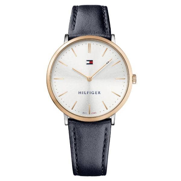 Tommy Hilfiger Women’s Quartz Leather Strap White Dial Watch 40mm 1781689
