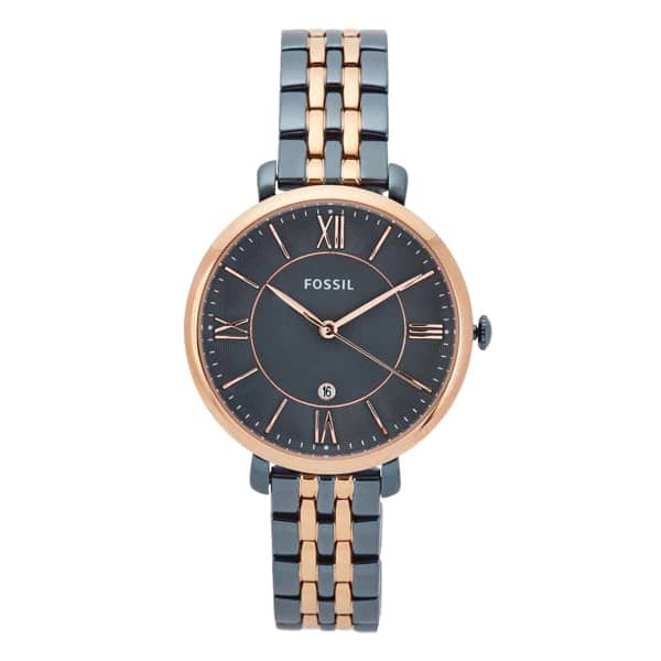 Fossil Women’s Quartz Stainless Steel Blue Dial 36mm Watch ES4321