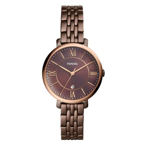 Fossil Women’s Quartz Stainless Steel Brown Dial 36mm Watch ES4275