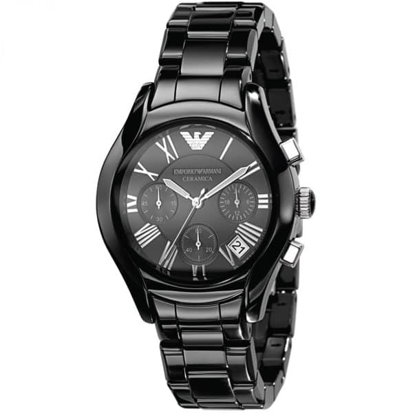 Emporio Armani Women’s Quartz Ceramic Black Dial 38mm Watch AR1401