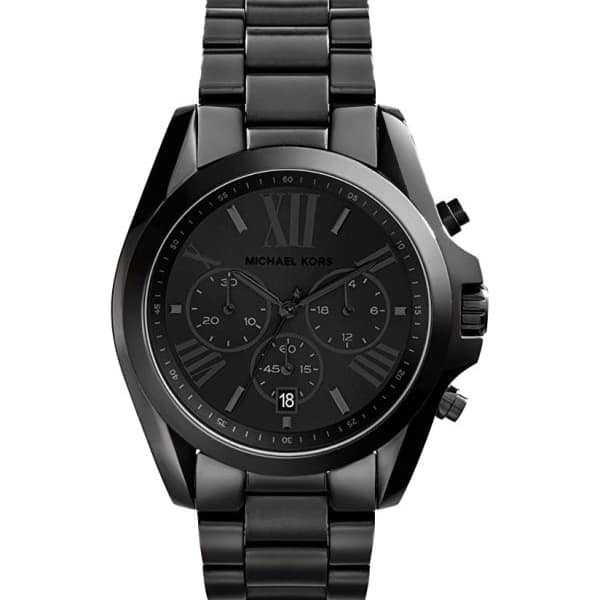 Michael Kors Men's Chronograph Quartz Stainless Steel Black Dial 42mm Watch MK5550