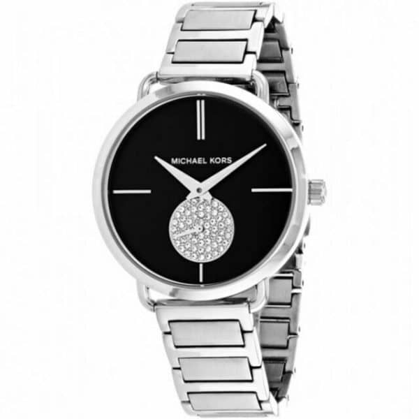 Michael Kors Women’s Quartz Stainless Steel Black Dial 36mm Watch MK3638