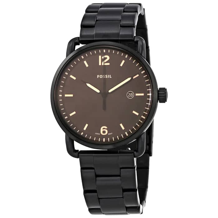 Fossil Men’s Quartz Stainless Steel Black Dial 42mm Watch FS5277