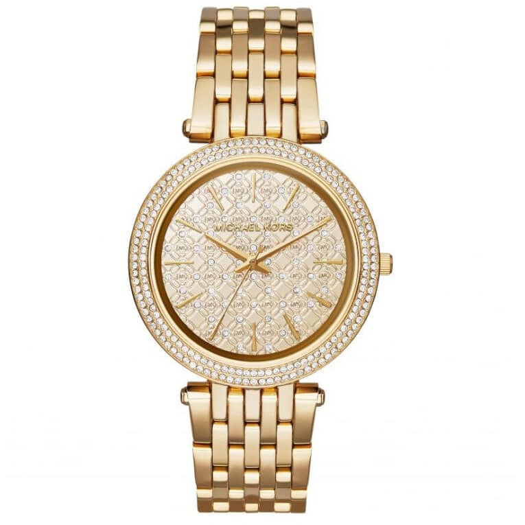 Michael Kors Women’s Quartz Stainless Steel Gold Dial 39mm Watch MK3398