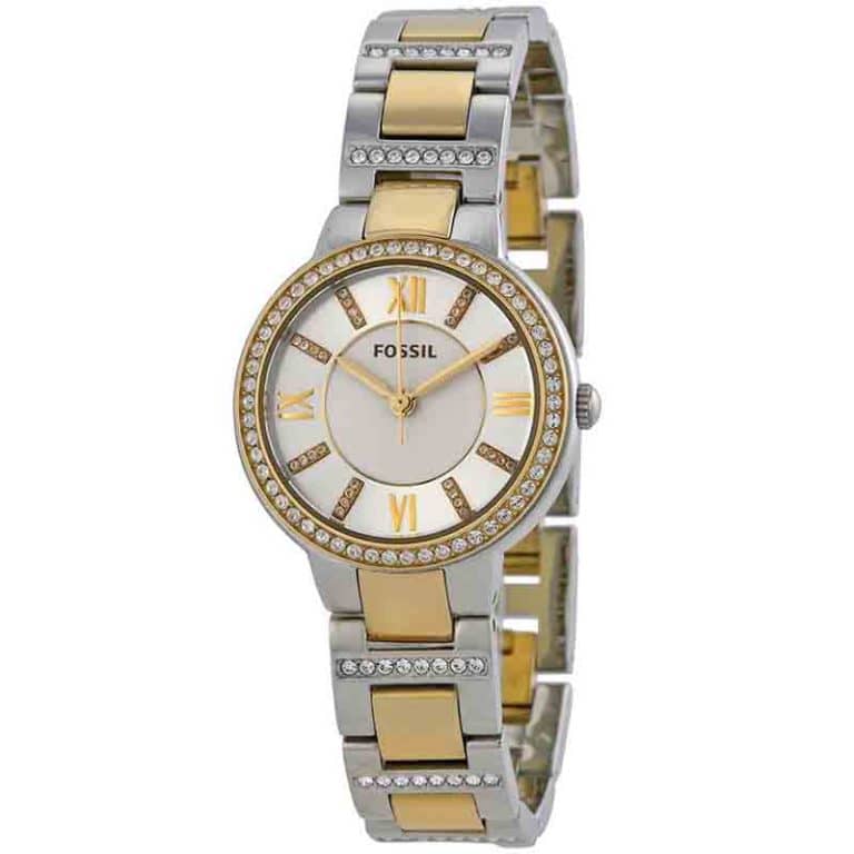 Fossil Women’s Quartz Stainless Steel Silver Dial 34mm Watch ES3503