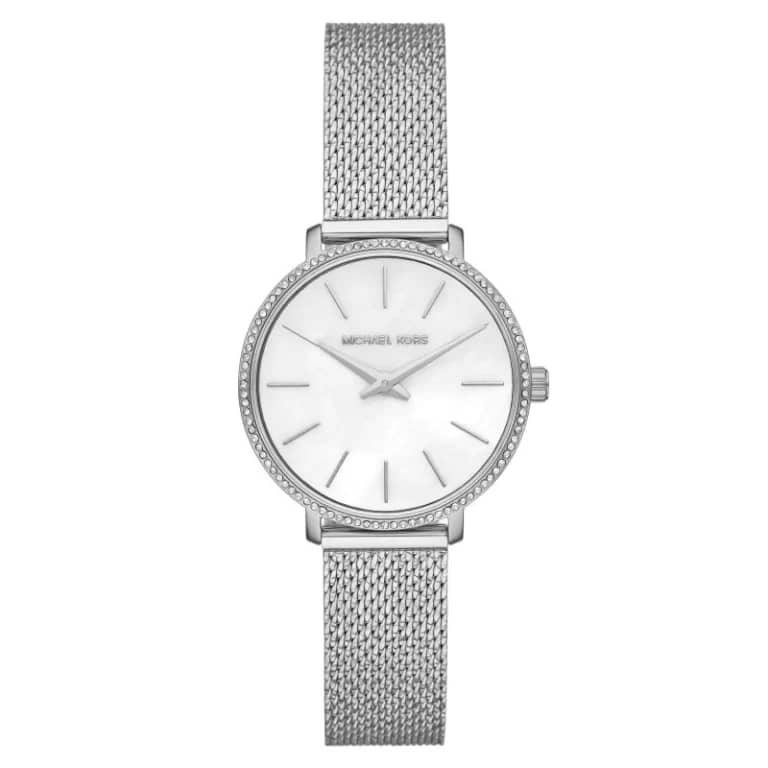 Michael Kors Women’s Quartz Stainless Steel Mother of Pearl Dial 32mm Watch MK4618