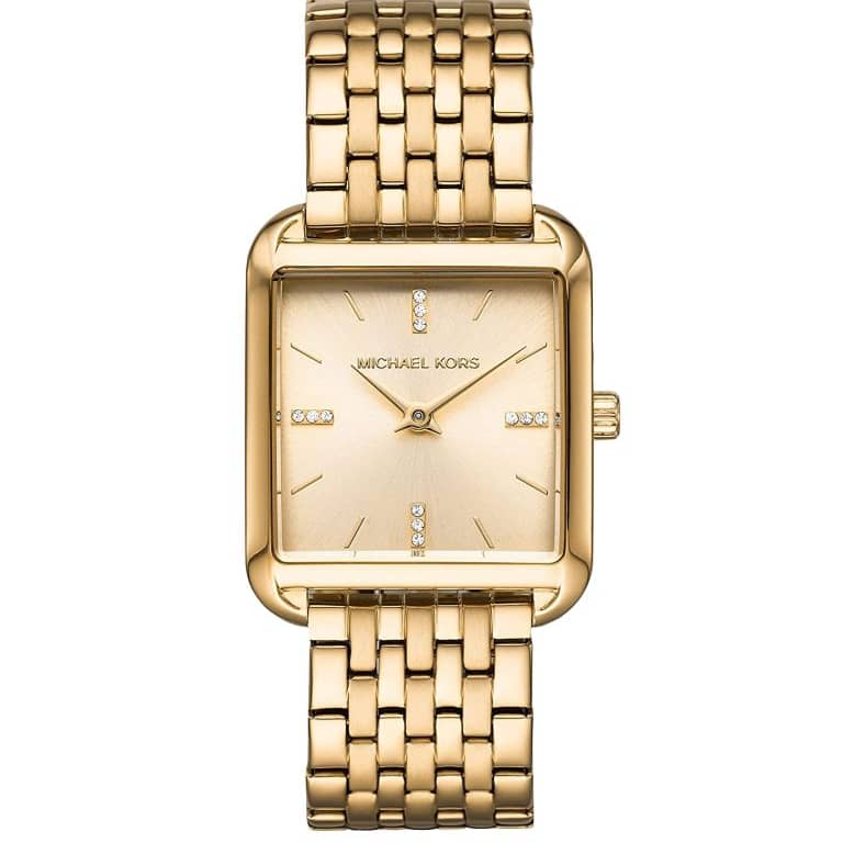 Michael Kors Women’s Quartz Stainless Steel Gold Dial 30mm Watch MK4377