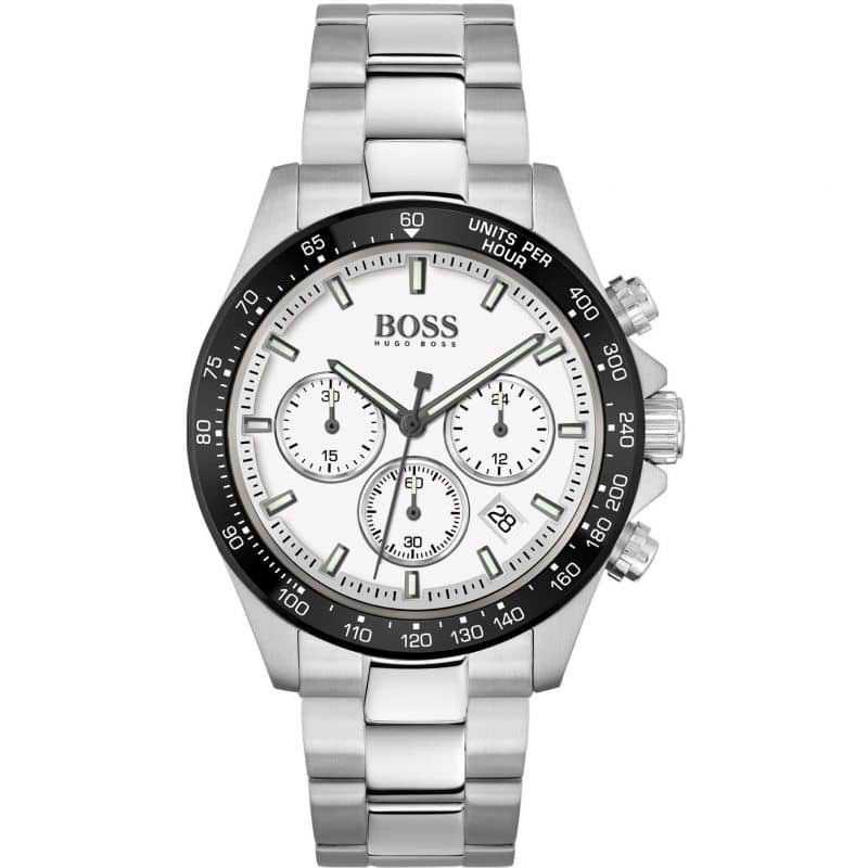Hugo Boss Men’s Chronograph Quartz Stainless Steel Black Dial Watch 43mm 1513875