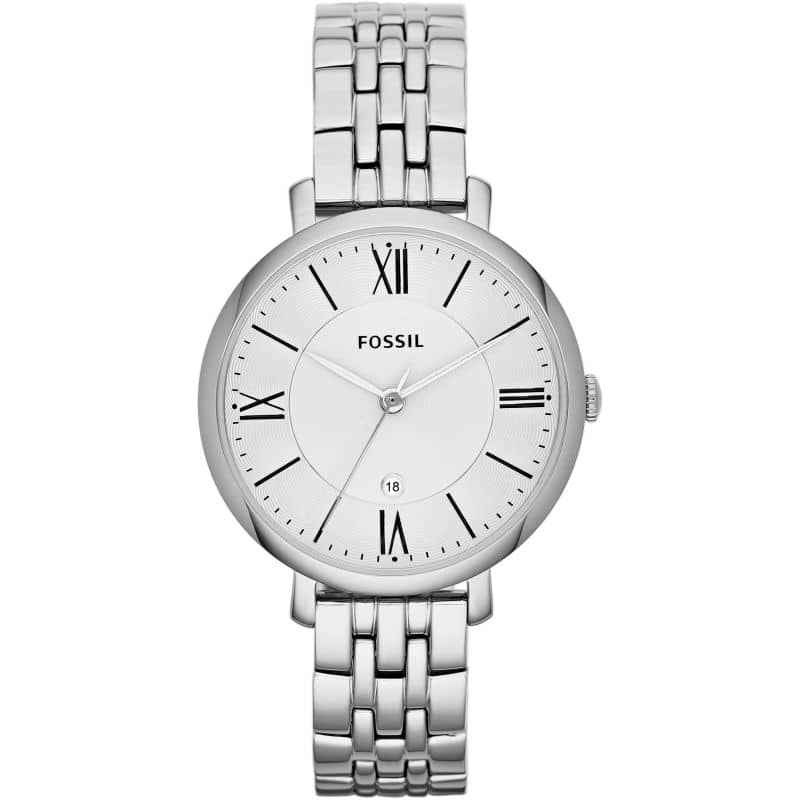 Fossil Women’s Quartz Silver Stainless Steel Silver Dial 36mm Watch ES3433