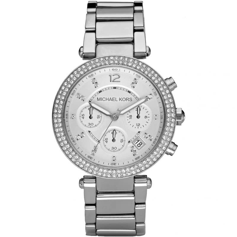 Michael Kors Women’s Quartz Stainless Steel Silver Dial 39mm Watch MK5353