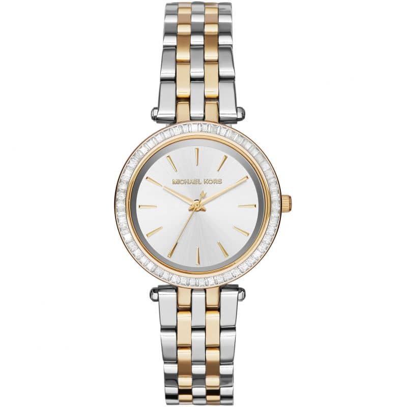 Michael Kors Women’s Quartz Stainless Steel Silver Dial 33mm Watch MK3405