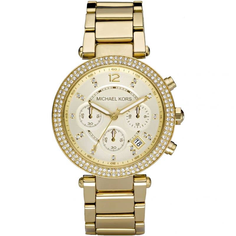 Michael Kors Women’s Quartz Stainless Steel Champagne Dial 39mm Watch MK5354
