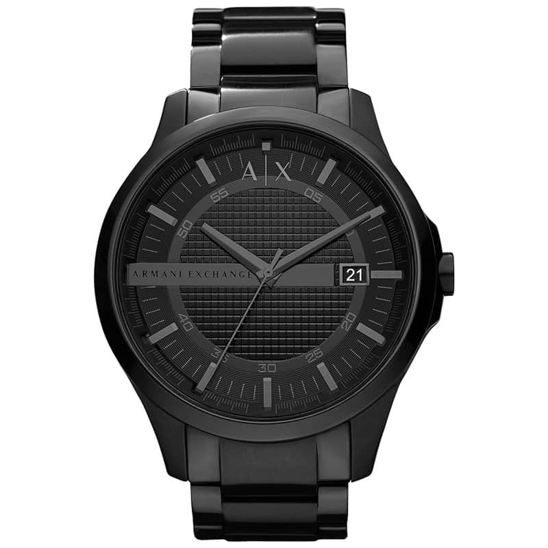 Armani Exchange Men’s Quartz Black Stainless Steel Black Dial 46mm Watch AX2104