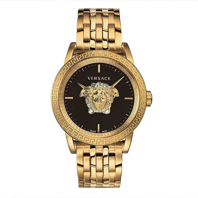 Versace Men’s Quartz Swiss Made Gold Stainless Steel Black Dial 43mm Watch VERD00818