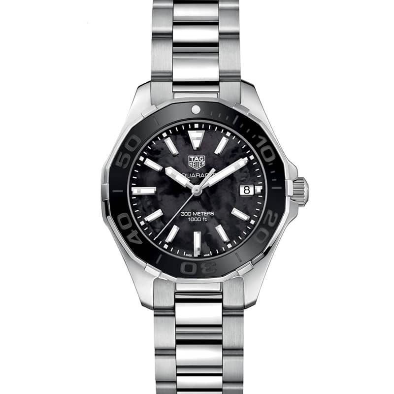 Tag Heuer Aquaracer Women’s Quartz Swiss Made Silver Stainless Steel Mother of Pearl Dial 35mm Watch WAY131K.BA0748